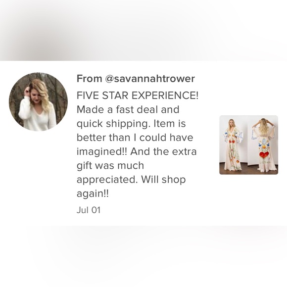 (Last 1) 💗Fleurs et oiseaux bohemian button embroidered kimono dress - Picture 2 of 9